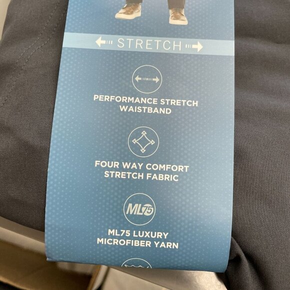 NEW Greg Norman Men's 32X34 Ultimate 5 Pocket Pants Black Performance - Picture 7 of 11